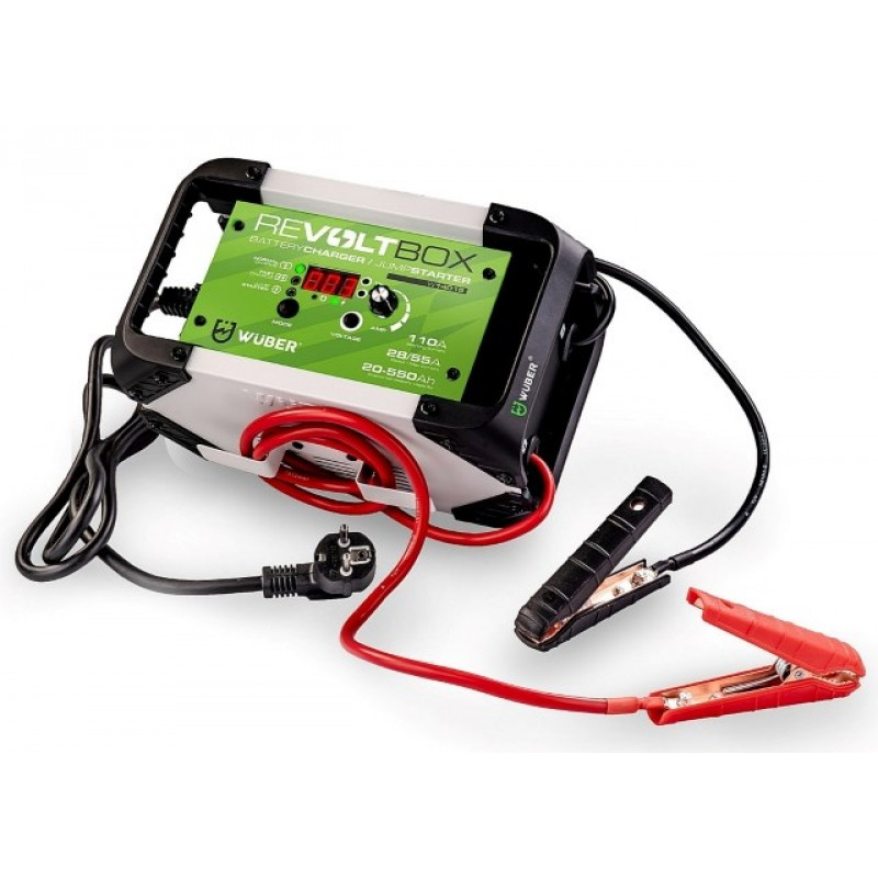 Wuber W14015 automatische acculader voor auto's met jumpstart, 110 A