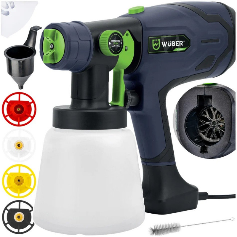 Wuber W02002 elektrisch verfspuitpistool, 400 W