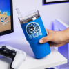 Paladone PP15504AB Astro Bot reisbeker, 600 ml, blauw