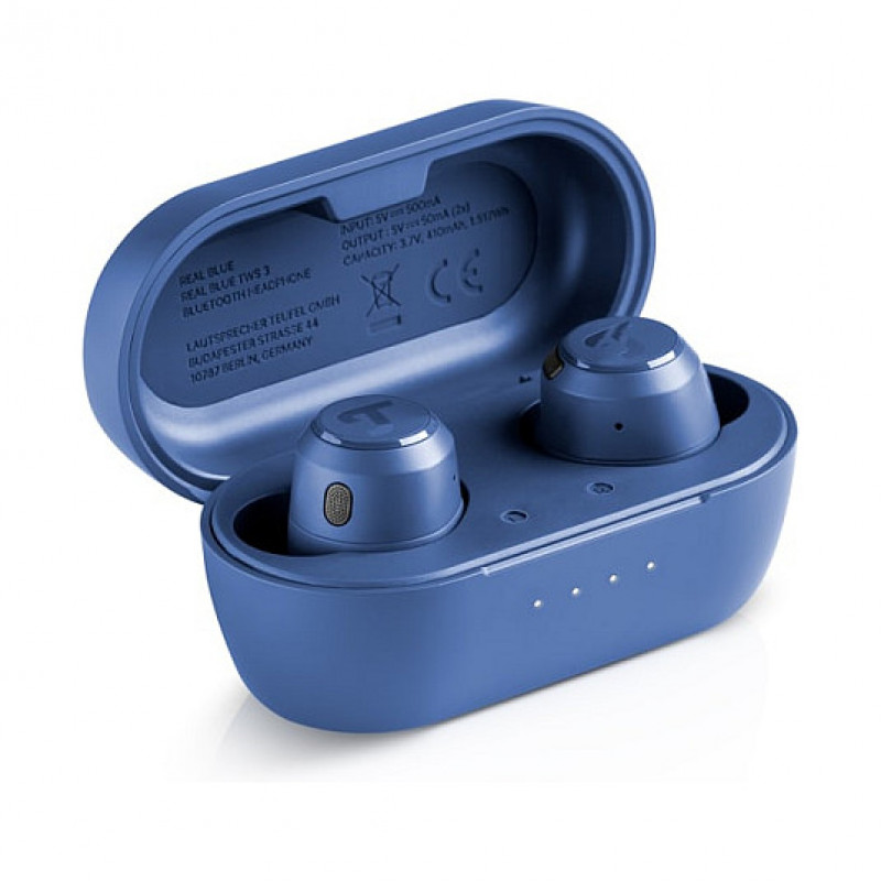 Teufel REAL BLUE TWS 3 draadloze in-ear Bluetooth-oordopjes, staalblauw