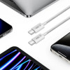 Tech-Protect Ultraboost Lite USB-C / USB-C-kabel PD60W/3A 200 cm, Cool Grey
