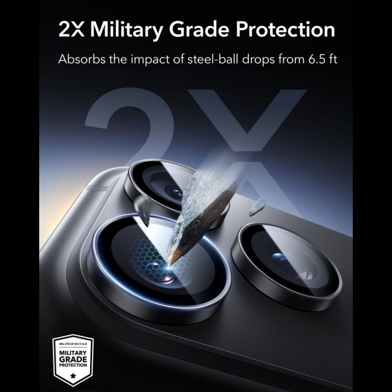 ESR Armorite camerabeschermer voor Apple iPhone 18 Pro / 18 Pro Max, zwart