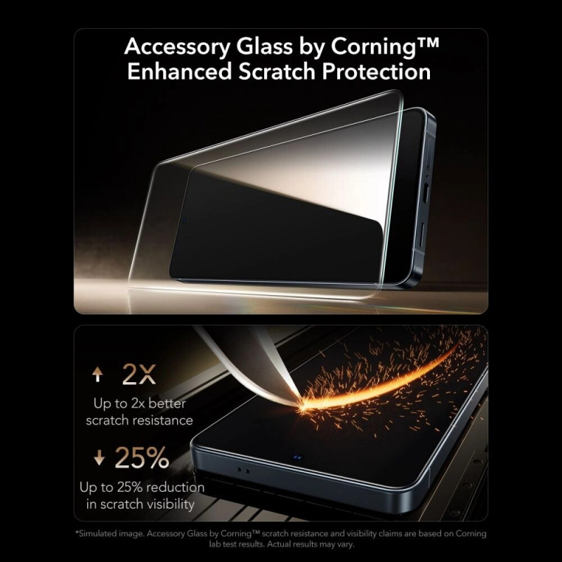 ESR UltraFit Armorite Pro gehard glas voor Samsung Galaxy S26 Ultra, transparant