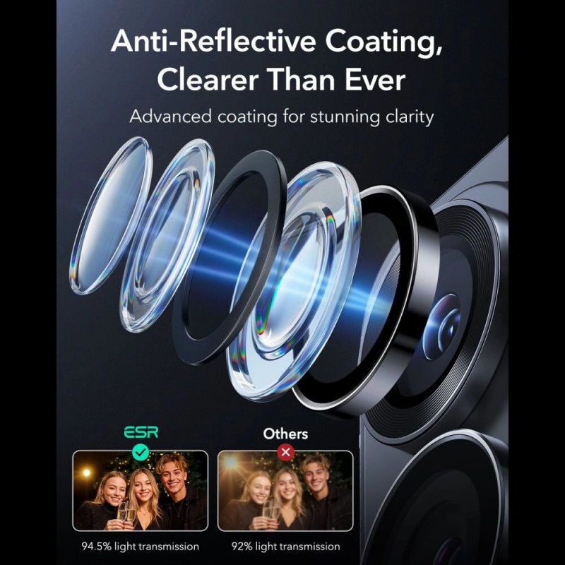 ESR Armorite camerabescherming voor Samsung Galaxy S26 Ultra, zwart
