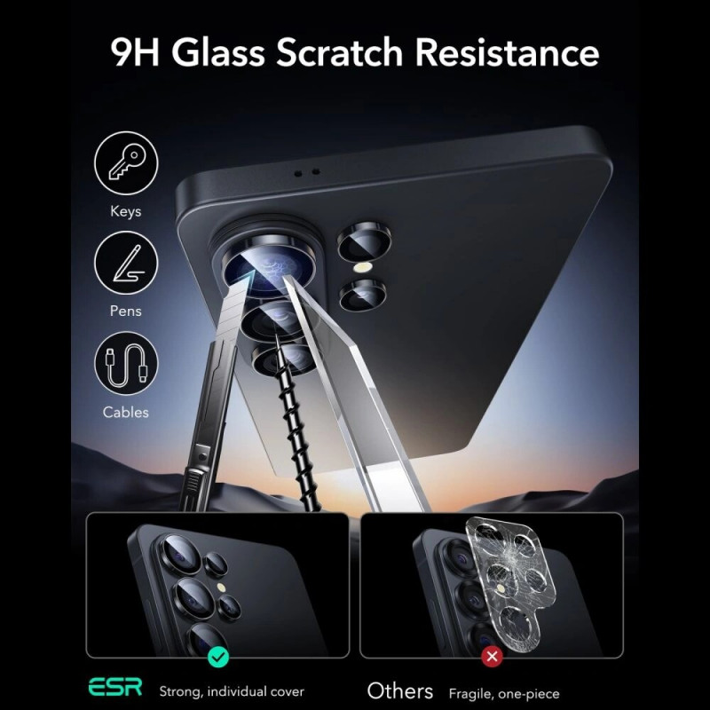 ESR Armorite camerabescherming voor Samsung Galaxy S26 Ultra, zwart