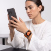 Tech-Protect Nylonloop Apple Watch 8 / 9 / 10 / 11 / 12 / SE / Ultra 44/45/46/49 mm horlogeband, oranje