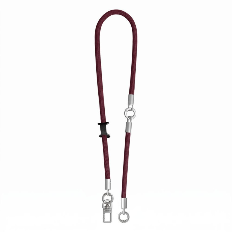 Tech-Protect C10S Rope crossbody- en polstelefoonkoordset, bordeaux/titanium