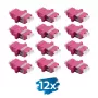 LogiLink FA02LC8 Glasvezeladapter LC Duplex, 12 stuks, met flens, violet