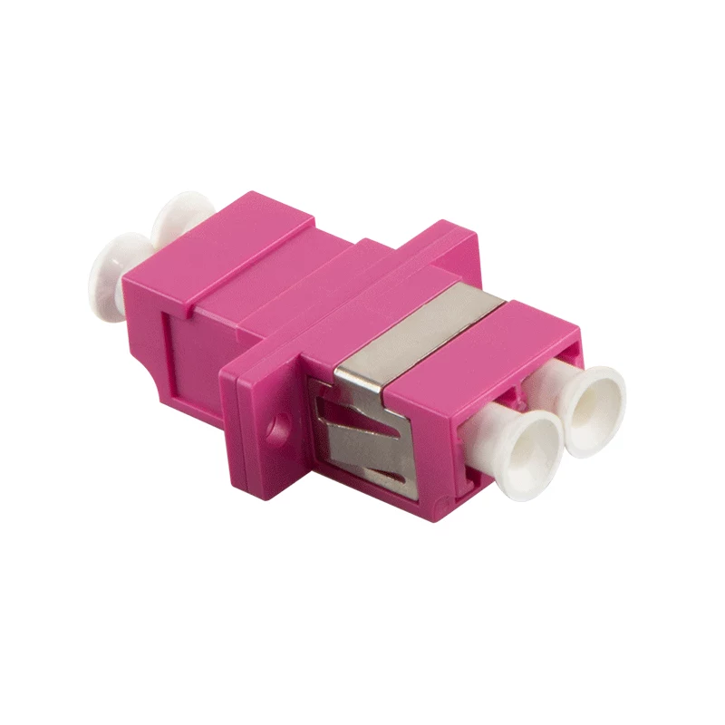 LogiLink FA02LC8 Glasvezeladapter LC Duplex, 12 stuks, met flens, violet