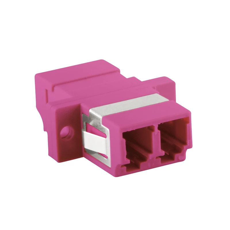 LogiLink FA02LC8 Glasvezeladapter LC Duplex, 12 stuks, met flens, violet