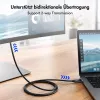 LogiLink CUA0121 USB 3.2 Gen2 Type-C-kabel, C/M naar DP/M, bi-di, 8K/60 Hz, metaal, zwart, 3 m
