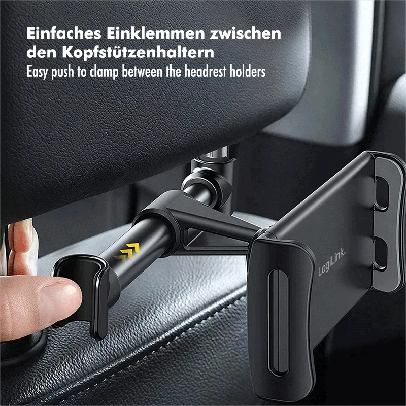 LogiLink AA0200 autohouder voor achterbank voor smartphone en tablet, 4.7-15