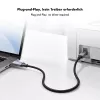 Logilink CU0515 USB 2.0 Type-C-kabel, C/M naar B/M, 480 Mbps, nylon, metaal, zwart/zilver, 2 m