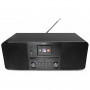 Xoro HMT 620 alles-in-één stereo-internetradio met cd-speler, DAB+, FM, Spotify, Bluetooth, zwart (SAT100373)
