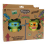 P.m.i. Kids World Fuggler S2 Swap & Style Figuren - 2-pack (Leonardo & Michelangelo)