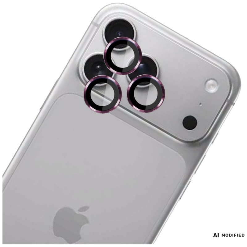 3MK Lens Protection Pro Apple iPhone 18 Pro / 18 Pro Max cameralensbeschermer, gehard glas, Bourgogne