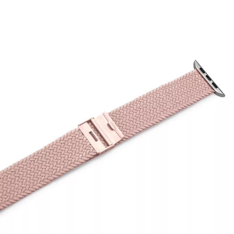 PURO Loop nylon band voor Apple Watch 38/40/41 mm, roze