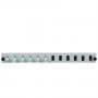EFB Elektronik SB-FP-6SC-S-OM4 Rack-Mount Fibre Front Panel, 1U, grijs, metaal, 432 mm