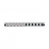 EFB Elektronik SB-FP-6SC-S-OM4 Rack-Mount Fibre Front Panel, 1U, grijs, metaal, 432 mm