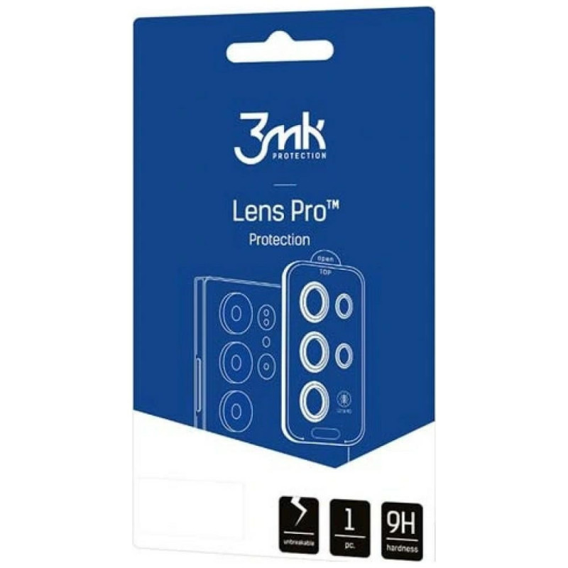 3MK Lens Protection Pro Samsung Galaxy Z Flip 8 cameralensbeschermer, Zwart