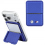 BMW M Carbon Metal Logos MagSafe-portemonnee, blauw