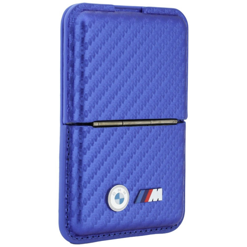 BMW M Carbon Metal Logos MagSafe-portemonnee, blauw