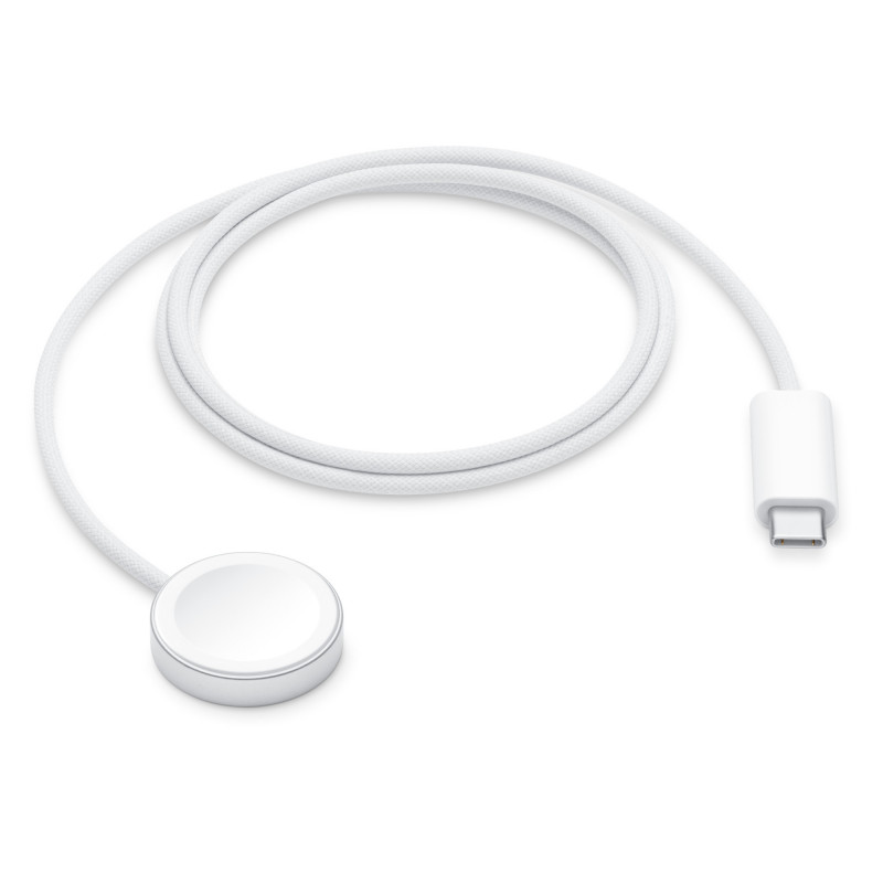 Apple Watch Magnetic Fast Charger naar USB-C-kabel (1 m), wit, ML434ZM/A
