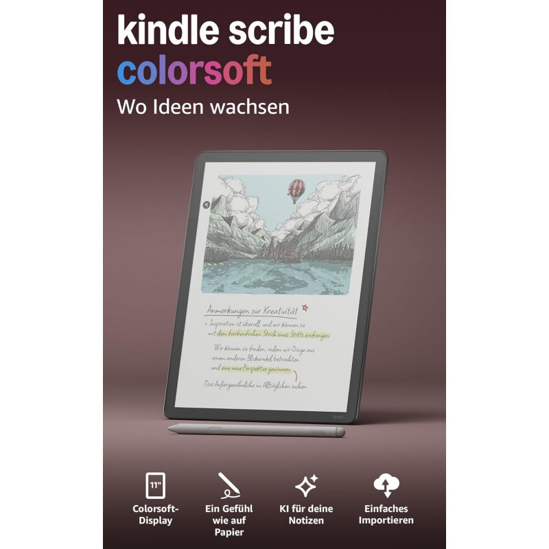 Kindle Scribe Colorsoft e-reader, 64 GB, grafiet