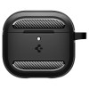 Spigen Rugged Armor-hoesje voor Apple AirPods 4, mat zwart