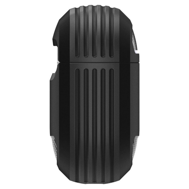 Spigen Rugged Armor-hoesje voor Apple AirPods 4, mat zwart