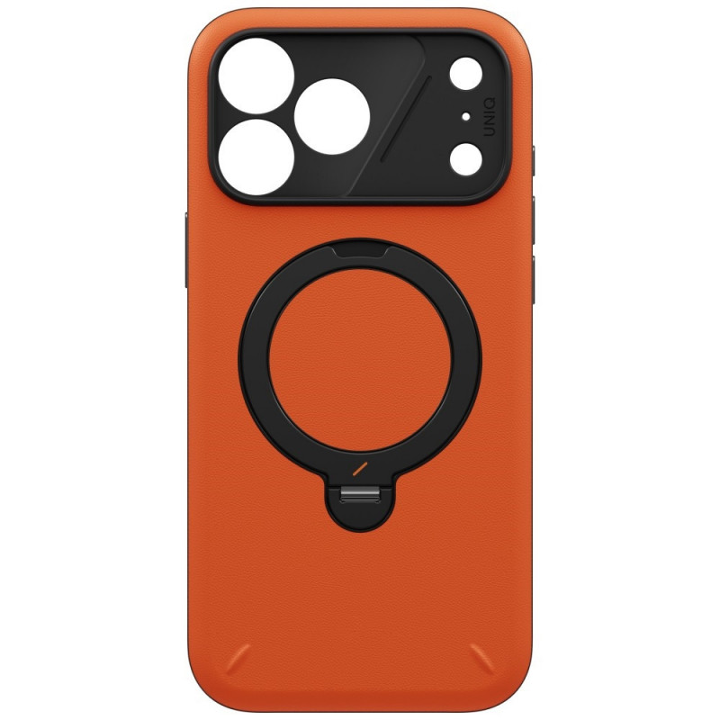 UNIQ Elix-hoesje voor Apple iPhone 18 Pro Max / 17 Pro Max, 360° draaibare kickstand, oranje