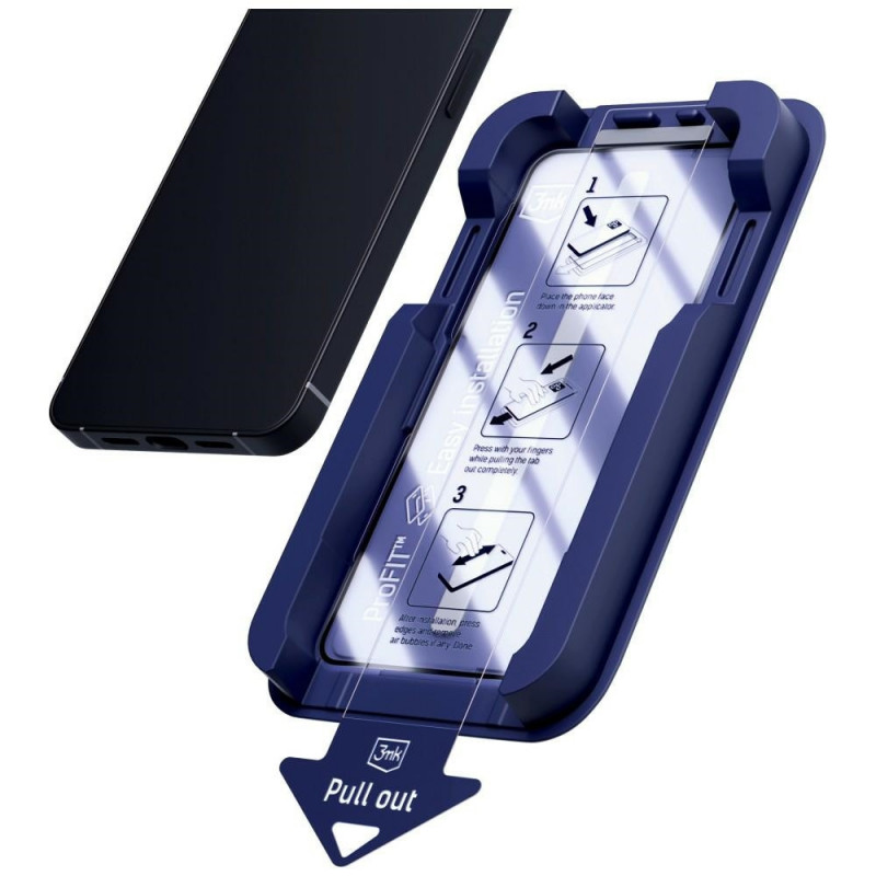 3MK HardGlass Max gehard glas met applicator voor Samsung Galaxy S24+ / S25+, zwart