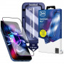 3MK HardGlass Max gehard glas met applicator voor Apple iPhone 16 Pro / 17, zwart