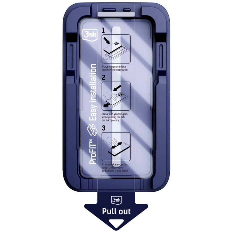 3MK HardGlass Max gehard glas met applicator voor Apple iPhone 16 Pro / 17, zwart