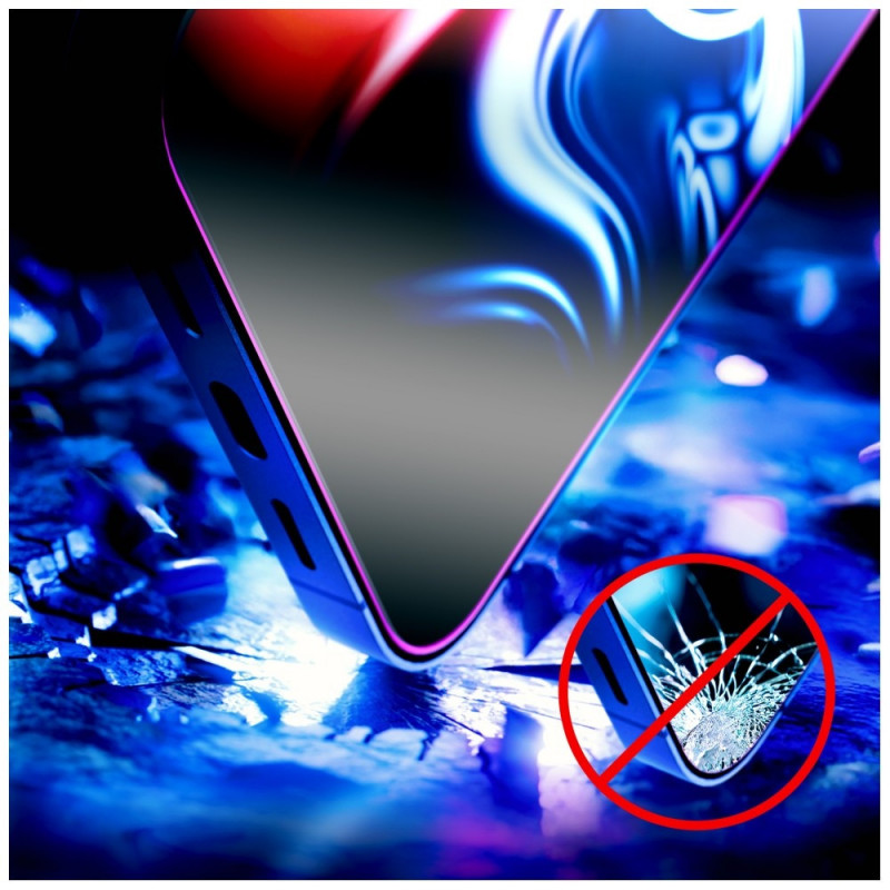 3MK HardGlass Max gehard glas met applicator voor Apple iPhone 16 Pro / 17, zwart
