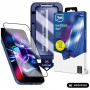 3MK HardGlass Max gehard glas voor Apple iPhone 15 Pro, zwart