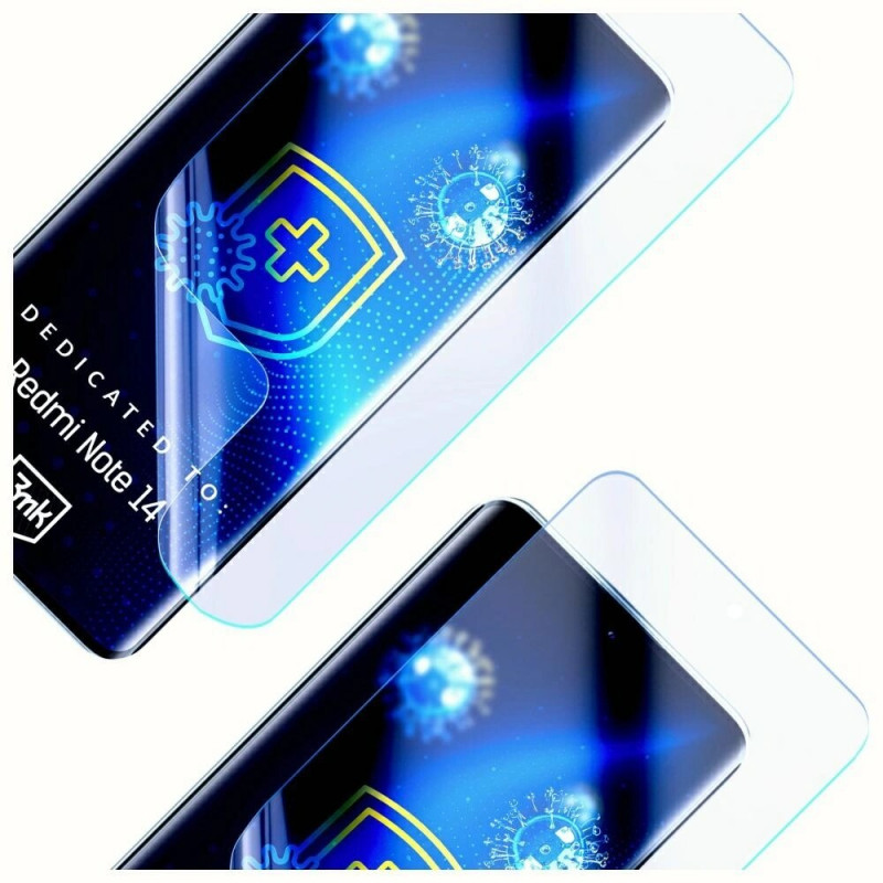 3MK SilverProtection+ antimicrobische beschermfolie voor Xiaomi Redmi Note 14 4G