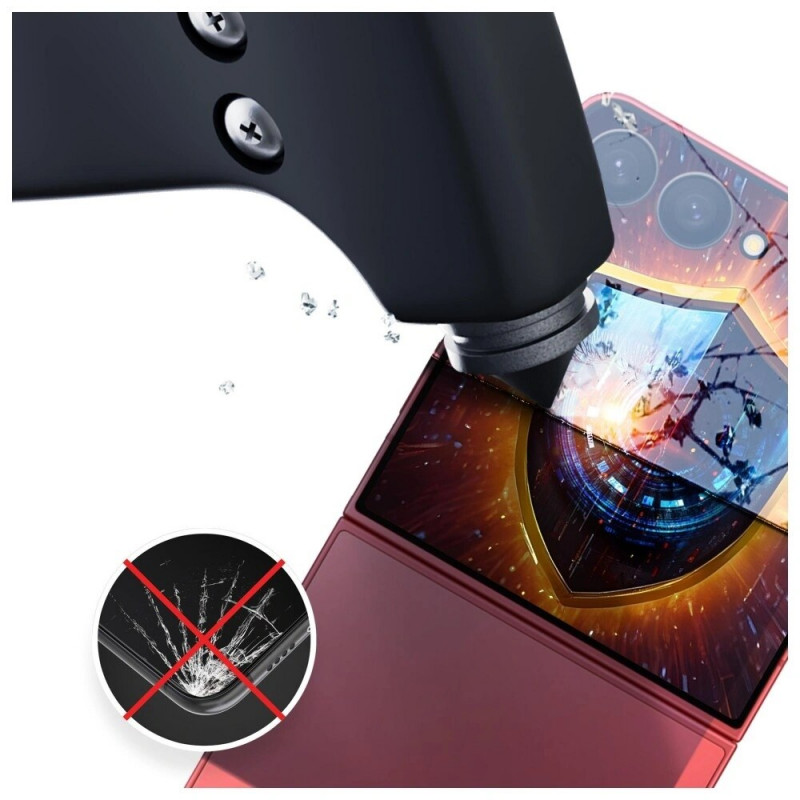 3MK Silky Matt Privacy privacy-screenprotectorfolie voor Samsung Galaxy Z Flip7