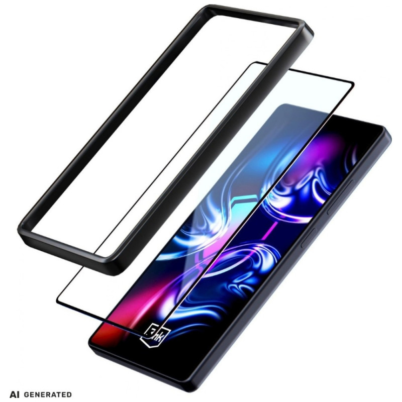 3MK HardGlass Max gehard glas met montageframe voor Samsung Galaxy A35 / A55 5G