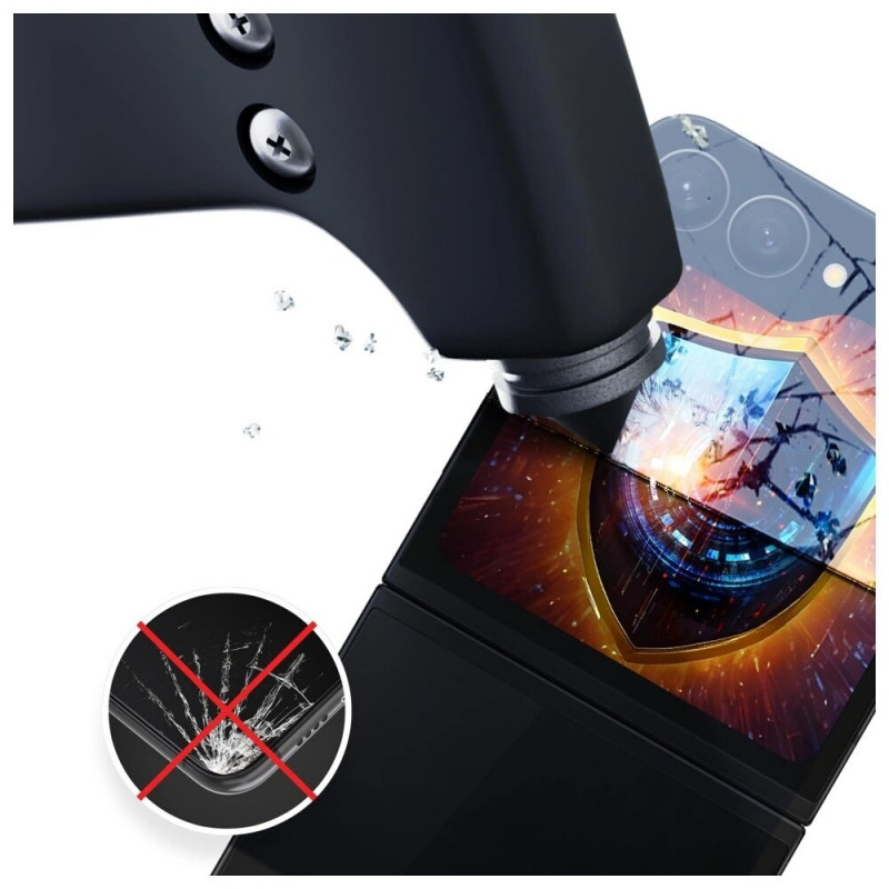3MK Silky Matt Privacy matte privacyschermfolie voor Samsung Galaxy Z Flip6 / Z Flip7 FE