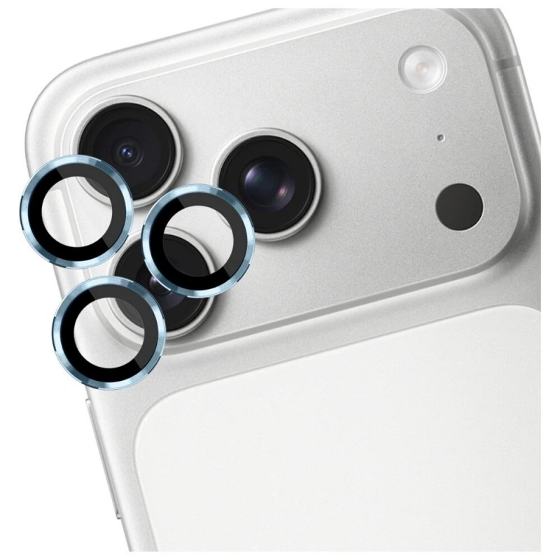 3MK Lens Protection Pro cameralens gehard glas voor Apple iPhone 17 Pro / 17 Pro Max, lichtblauw