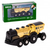BRIO World gouden batterijlocomotief met licht en geluid (33630)