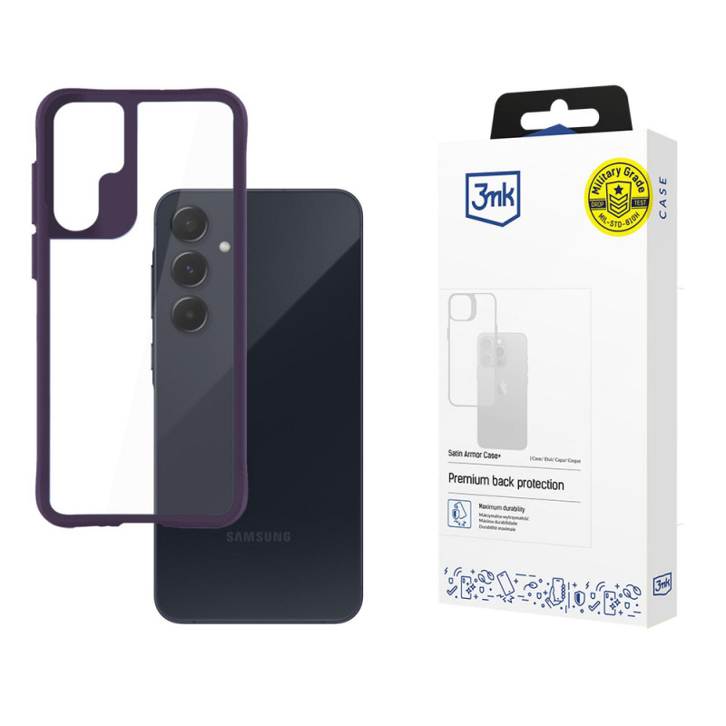 3MK Satin Armor Case+ Samsung Galaxy A55 5G, paars