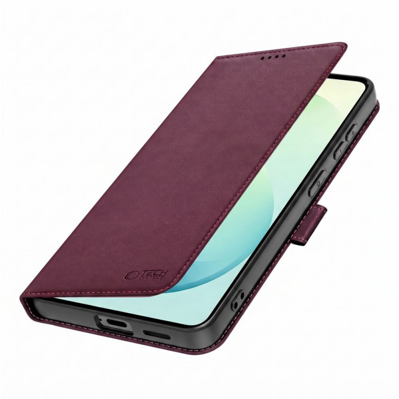 Tech-Protect portemonneehoesje Samsung Galaxy S26 FE bordeauxrood
