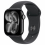 Apple Watch Series 11 GPS + Cellular (5G) 42 mm aluminium behuizing, zwart, M/L, MF854QL/A