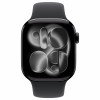 Apple Watch Series 11 GPS + Cellular (5G) 42 mm aluminium behuizing, zwart, M/L, MF854QL/A