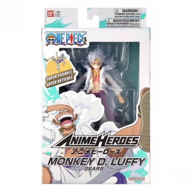 Bandai Anime Heroes One Piece - Monkey D. Luffy GEAR 5 Actiefiguur