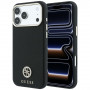 Guess GUE005537-0 Grained Round Strass Logo MagSafe hoesje voor Apple iPhone 18 Pro Max / 17 Pro Max, zwart