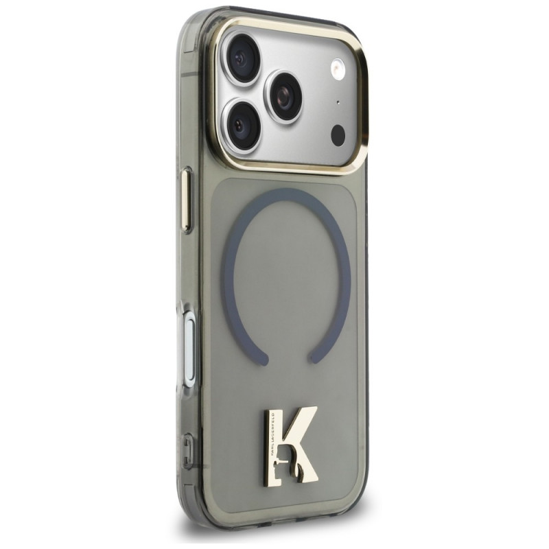Karl Lagerfeld IML K Head hoesje KF003410-0 voor Apple iPhone 18 Pro Max / 17 Pro Max, zwart