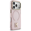 Karl Lagerfeld IML K Head hoesje KF003412 voor Apple iPhone 18 Pro Max / 17 Pro Max, roze